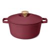 Quart Cast Iron Round Dutch Oven, Merlot by Drew Barrymore