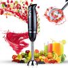5 Core Handheld Blender, Electric Hand Blender 8-Speed 500W, Immersion Hand Held Blender Stick with Food Grade Stainless Steel Blades for Perfect for