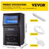 VEVOR 110V Countertop Ice Maker 70LB/24H; 350W Automatic Portable Ice Machine with 11LB Storage; 36Pcs per Tray; Auto Operation; Blue Light; Include W