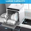 IAGREEA Portable Countertop Dishwasher, No Hookup Needed, Compact Dishwasher With 5-Liter Built-in Water Tank,5 Programs, 360¬∞ Dual Spray