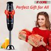 5 Core Handheld Blender, Electric Hand Blender 8-Speed 500W, Immersion Hand Held Blender Stick with Food Grade Stainless Steel Blades for Perfect for