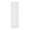 Storage Cabinet Manika, One Door and Shelves, White Finish