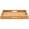 Serving Tray 19.7"x19.7" Solid Wood Teak