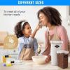 Food Storage Containers, Pantry Organization and Storage ,7 Pieces BPA Free Plastic Airtight Kitchen Organization and Storage with Lock Lids . Labels
