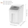 Mobile Ingredient Bin Storage Container 2 x 15L Capacity Slant Top White