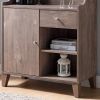 ID USA 182329 Wine Cabinet Hazelnut